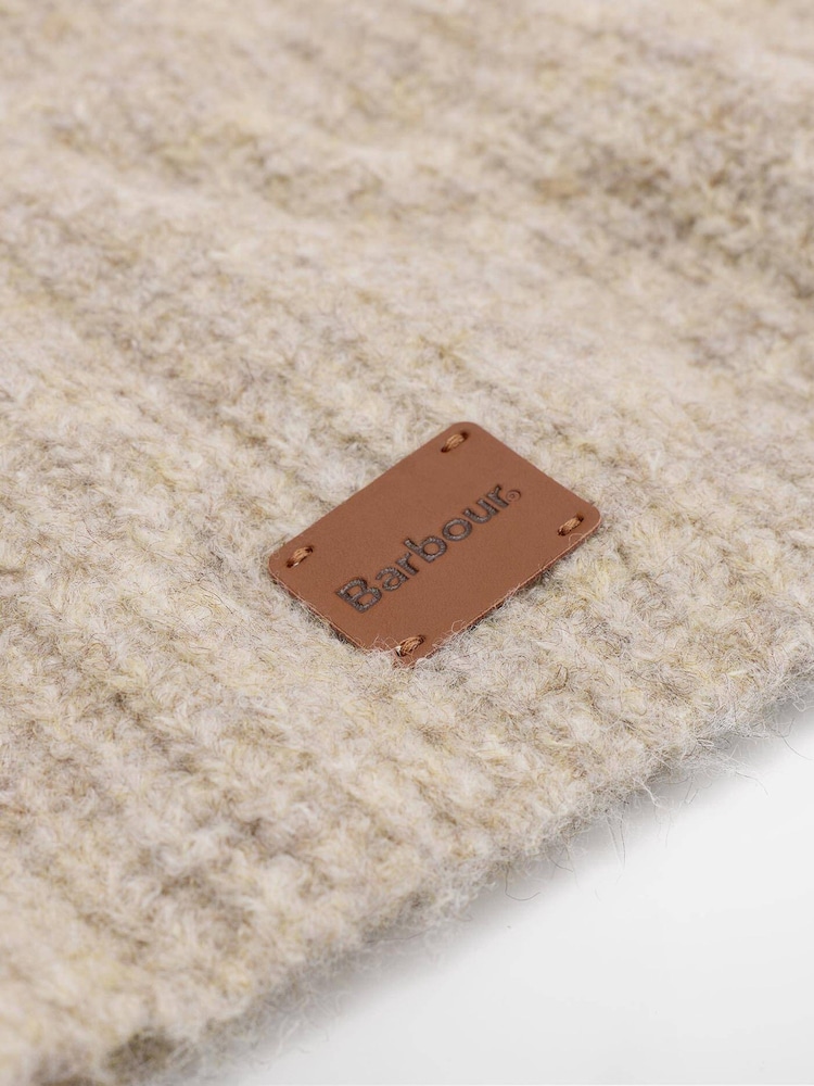 Barbour® Natural May Knitted Scarve - Image 4 of 4 Barbour® Natural May Knitted Scarve - Image 4 of 4