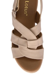 Lotus Natural Casual Wedge Sandals - Image 4 of 4
