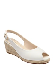 Alb - Sandale Lotus cu Espadrile și talpă ortopedică - Imaginea 1 din 4