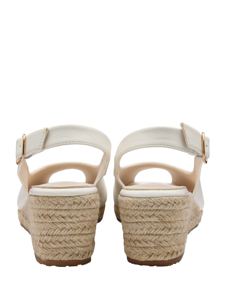 Alb - Sandale Lotus cu Espadrile și talpă ortopedică - Imaginea 2 din 4 Alb - Sandale Lotus cu Espadrile și talpă ortopedică - Imaginea 2 din 4
