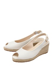 Alb - Sandale Lotus cu Espadrile și talpă ortopedică - Imaginea 3 din 4