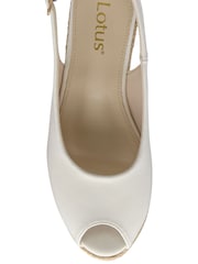 Alb - Sandale Lotus cu Espadrile și talpă ortopedică - Imaginea 4 din 4