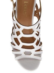 Alb - Sandale casual cu platformă Lotus - Imaginea 4 din 4