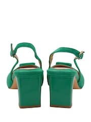 Lotus Green Pointed-Toe Court Shoes - Image 3 of 4