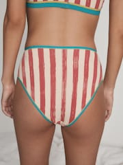 Orange High Rise High Leg Fanta Cotton Knickers - Image 2 of 6