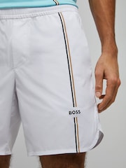 BOSS White Regular-Fit Tech Shorts - Image 4 of 4