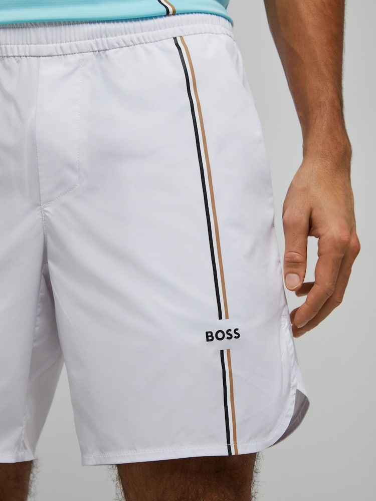 BOSS White Regular-Fit Tech Shorts - Image 4 of 4