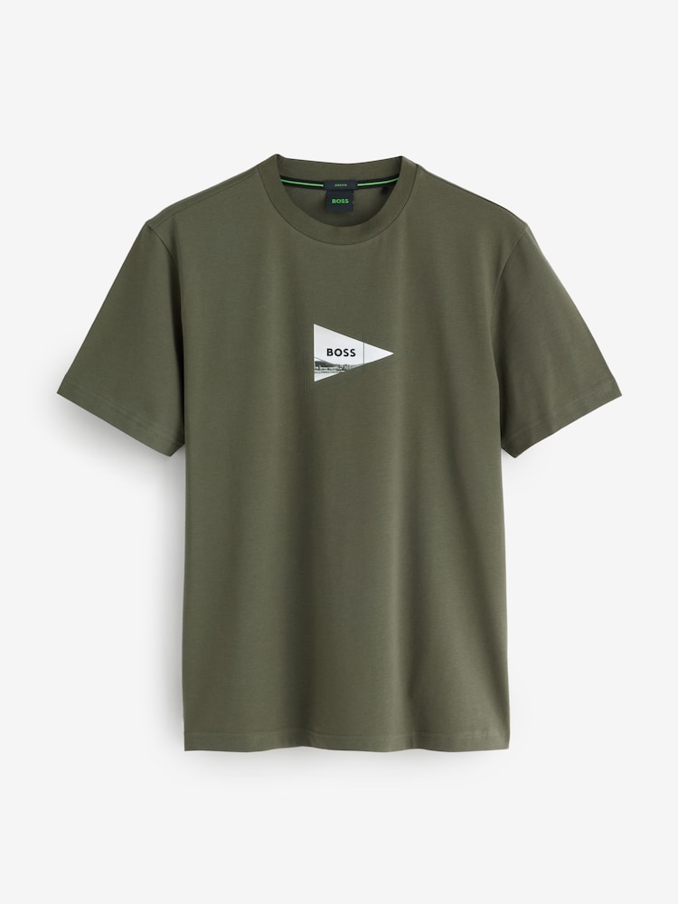 BOSS Green Regular-Fit Graphic Logo T-Shirt - Image 1 of 1 BOSS Green Regular-Fit Graphic Logo T-Shirt - Image 1 of 1
