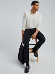 BOSS Lomarino Relaxed Fit Trophy Neck Polo Shirt - 5суретінің 3 суреті
