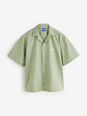 HUGO Natural Eligino Regular-Fit Back Graphic Shirt - Image 4 of 5