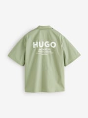 HUGO Natural Eligino Regular-Fit Back Graphic Shirt - Image 5 of 5