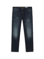 Tünd Göy - BOSS Remaine Regular Fit Stretch Denim Jeans - 2şəkildən 1 şəkil