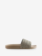 HUGO Natural Timein Logo Sandals - Image 1 of 1