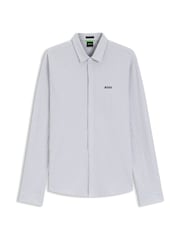 BOSS Grey Regular Fit Graphic Logo T-Shirt - Image 1 of 1