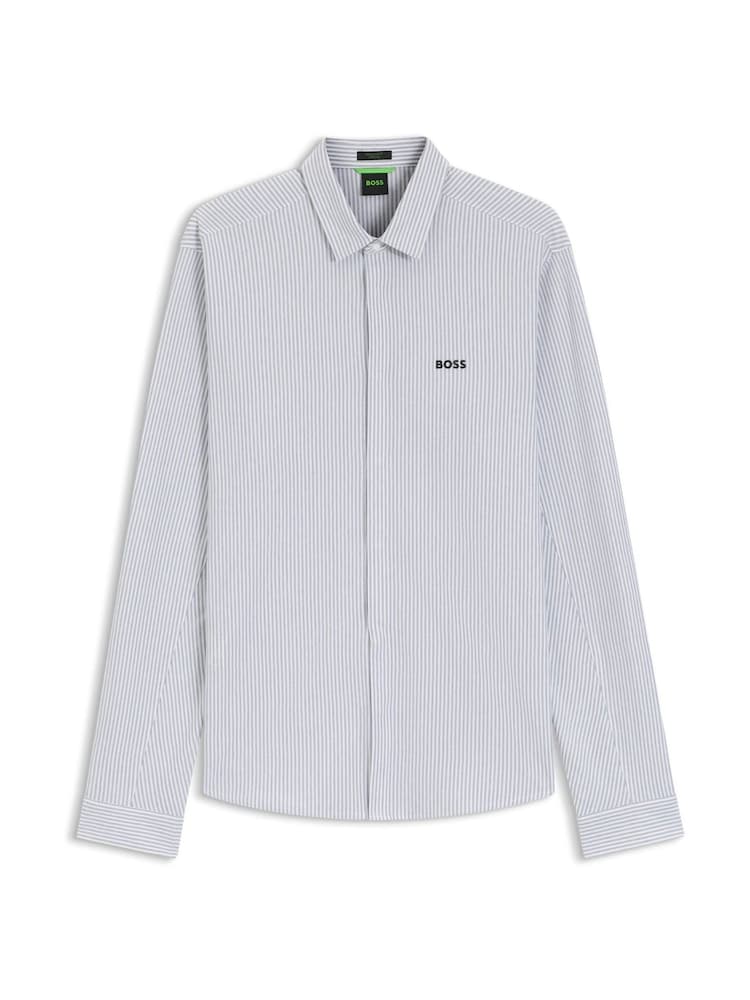 BOSS Grey Regular Fit Graphic Logo T-Shirt - Image 1 of 1 BOSS Grey Regular Fit Graphic Logo T-Shirt - Image 1 of 1