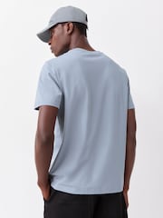 BOSS Grey Regular Fit Graphic Logo T-Shirt - Image 3 of 6