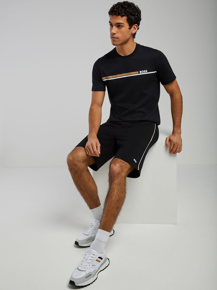 ブラック - BOSS ユニークロゴ入り ショートパンツ - 画像 2 / 4