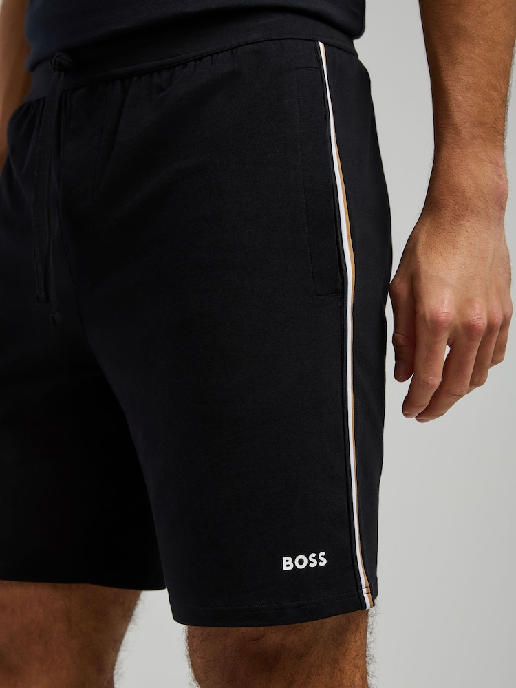 ブラック - BOSS ユニークロゴ入り ショートパンツ - 画像 4 / 4