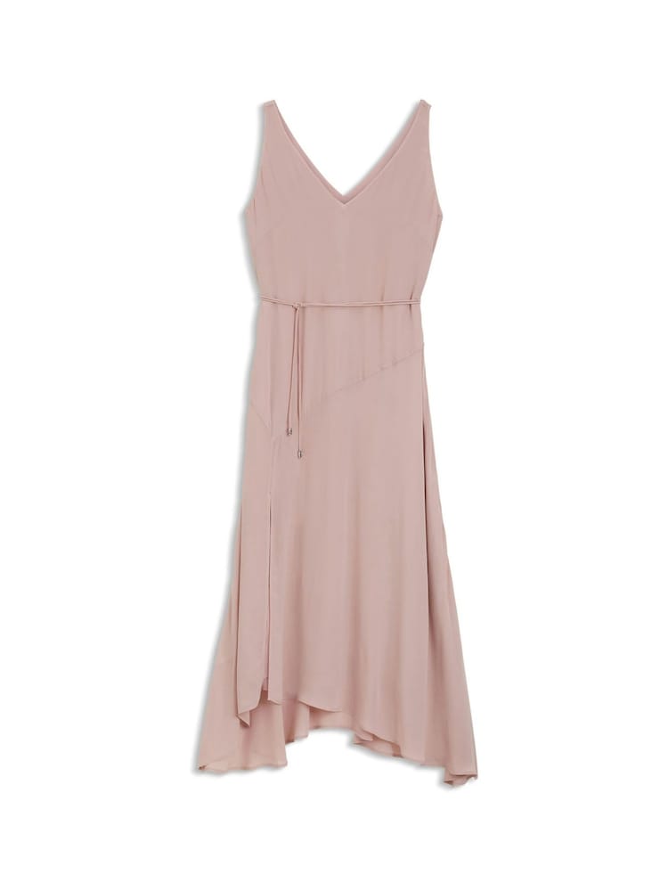 BOSS Pink Fit and Flare Midi Dress - Image 1 of 1
