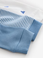 Gap Blue and White 3 Pack Baby Sleepsuit (0-12mths) - Image 8 of 8