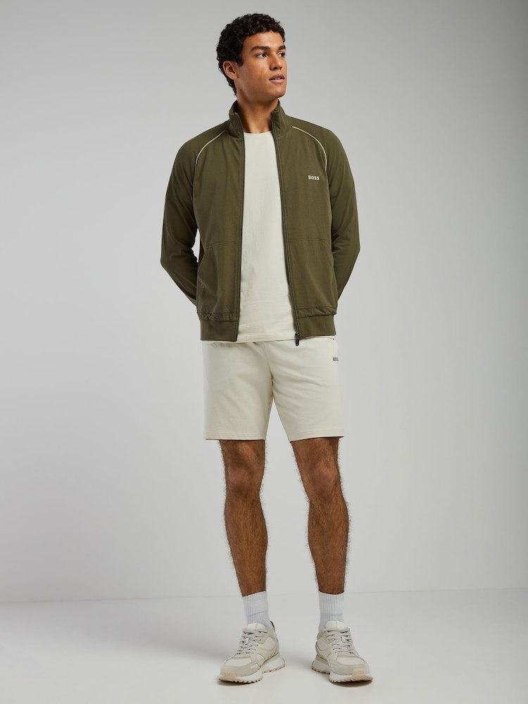 BOSS Green Regular Fit Logo Zip Through Sweat Top - Image 2 of 5