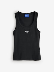 HUGO Black Dama Logo Tank Top - Image 1 of 2