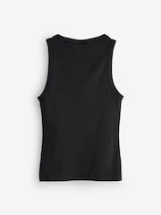 HUGO Black Dama Logo Tank Top - Image 2 of 2