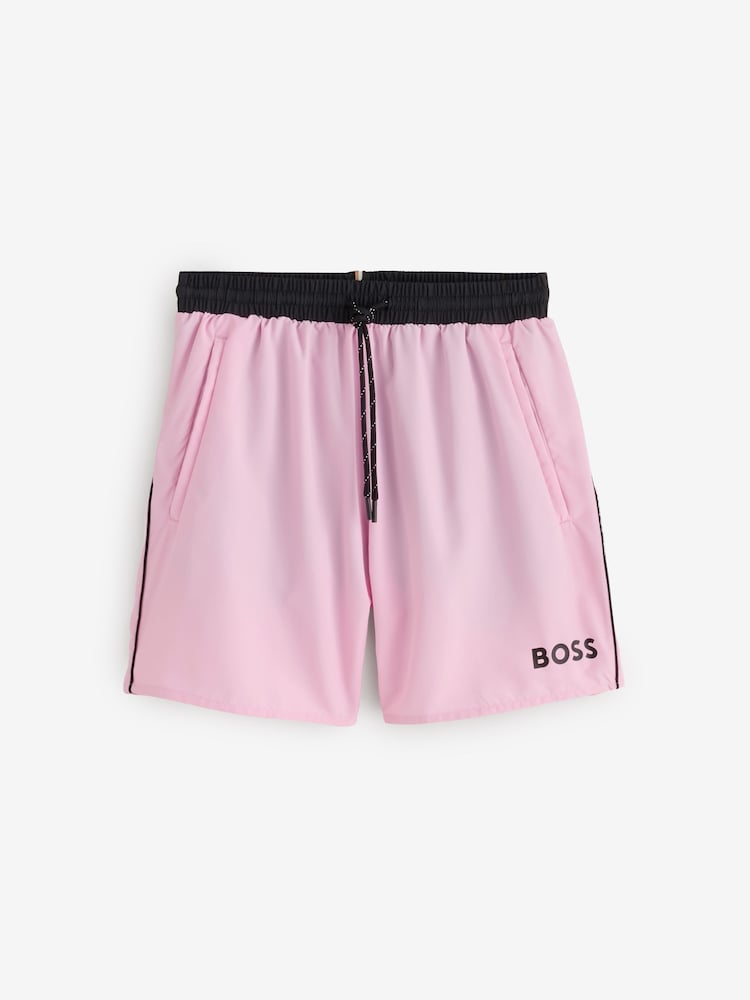 Rosa - Shorts de baño de secado rápido estrella de mar de BOSS - Imagen 1 de 1