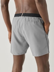 BOSS Grey Marl Starfish Quick Dry Swim Shorts - Image 2 of 4