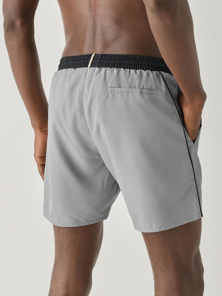 BOSS Grey Marl Starfish Quick Dry Swim Shorts - Image 2 of 4