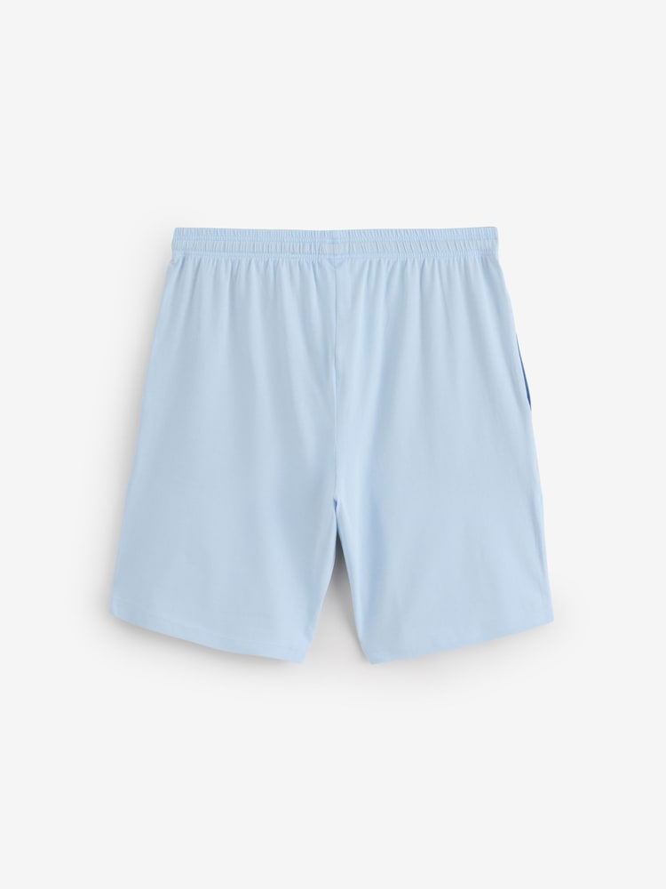 BOSS Blue Regular Fit Logo Stretch Shorts - Image 3 of 3