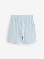 Көк - BOSS Regular Fit логотипі бар созылатын шорттар - 5суретінің 5 суреті