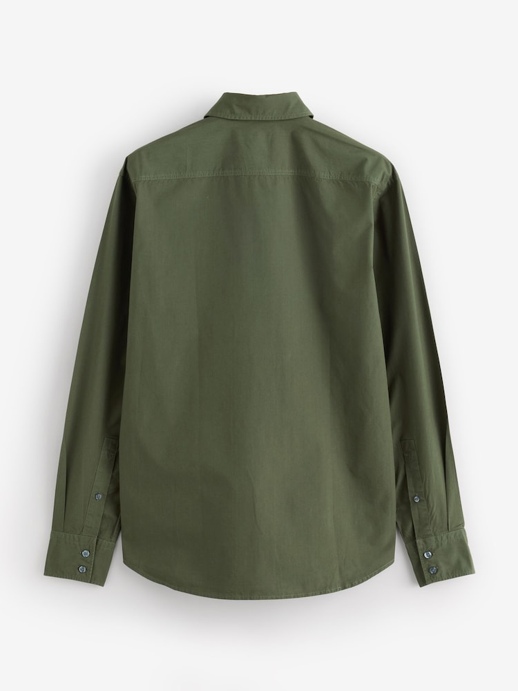 BOSS Olive Green Relegant Regular-Fit Shirt - Image 5 of 5