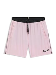 BOSS Light Pink Starfish Quick Dry Swim Shorts - Image 1 of 1