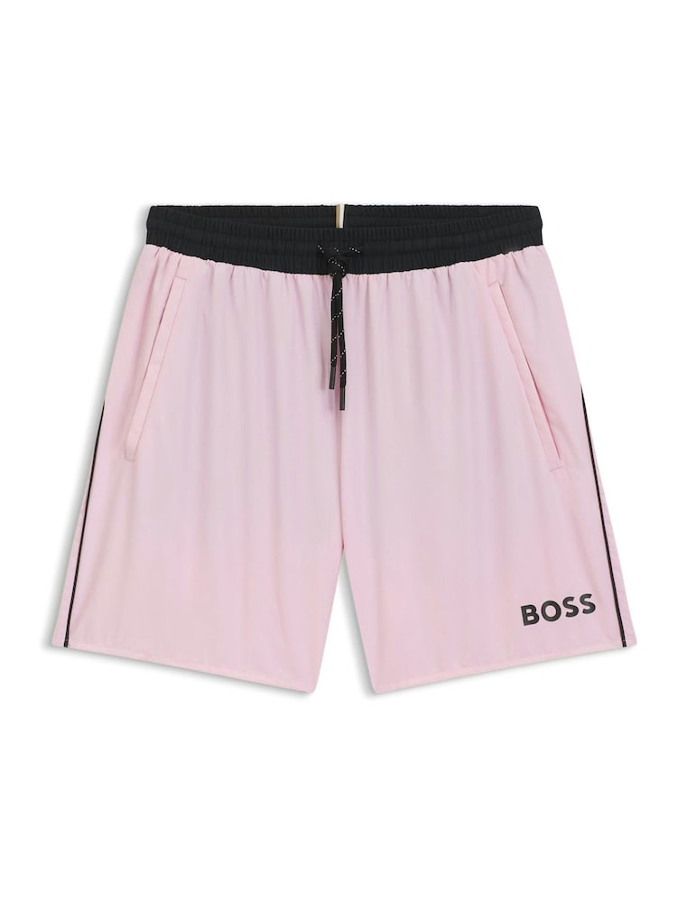 BOSS Light Pink Starfish Quick Dry Swim Shorts - Image 1 of 1