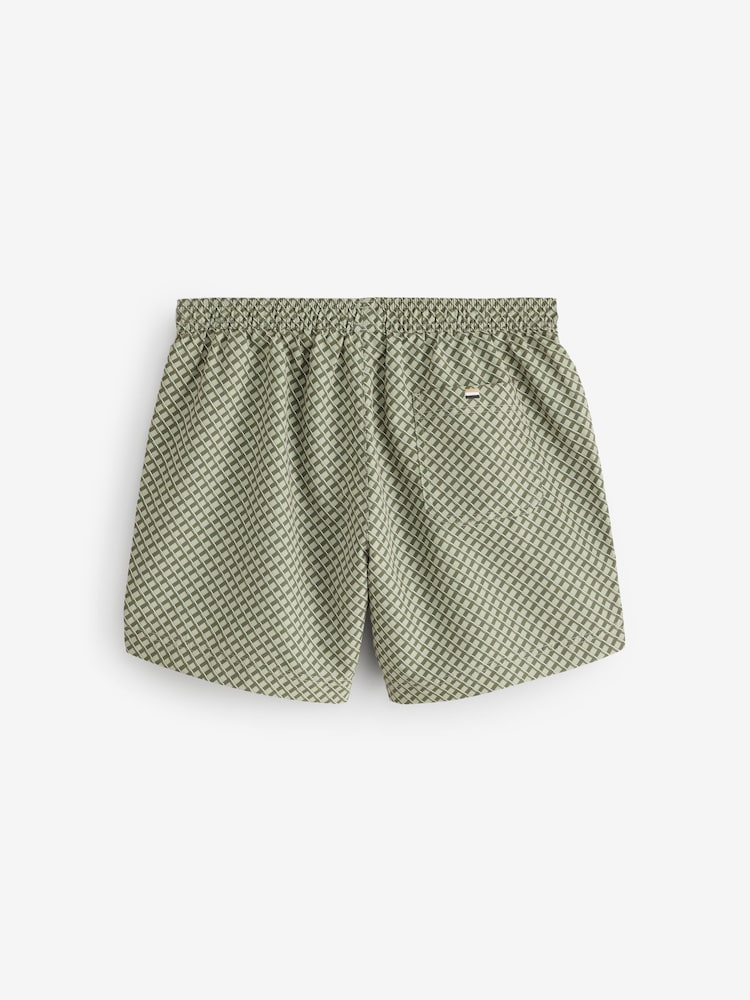 BOSS Natural Vibe Printed Swim Shorts - Image 2 of 2 BOSS Natural Vibe Printed Swim Shorts - Image 2 of 2