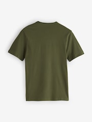 BOSS White/Natural/Green Crew Neck Short Sleeve Classic T-Shirts 3 Pack - Image 9 of 9