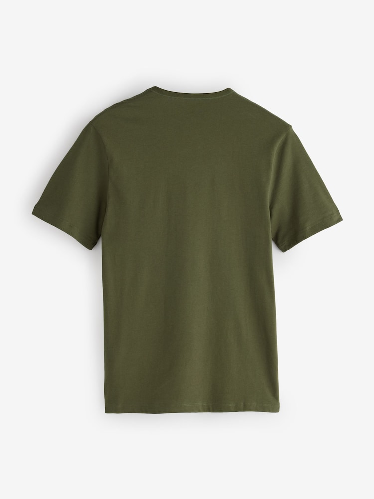 BOSS White/Natural/Green Crew Neck Short Sleeve Classic T-Shirts 3 Pack - Image 9 of 9 BOSS White/Natural/Green Crew Neck Short Sleeve Classic T-Shirts 3 Pack - Image 9 of 9
