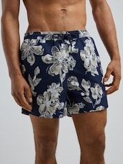 BOSS Blue Discus Printed Swim Shorts - Image 2 of 5