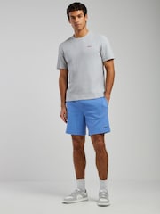 HUGO Grey Austin Stipe Logo T-Shirt - Image 2 of 4