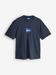 HUGO Blue Nayonix Regular Fit Logo T-Shirt - Image 1 of 1