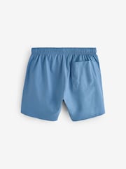 BOSS Steel Blue Iconic Side Stripe Logo Swim Shorts - Image 5 of 5