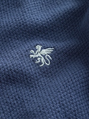 Navy Long Sleeve Quarter Zip Knitted Jumper (3-16yrs) - Image 4 of 4