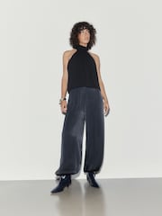 Black Halter Neck Bodysuit - Image 2 of 9