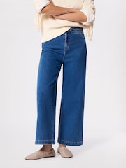Whistles Blue Stretch Full Length Jeans - Image 3 of 4