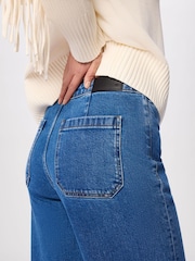 Whistles Blue Stretch Full Length Jeans - Image 4 of 4