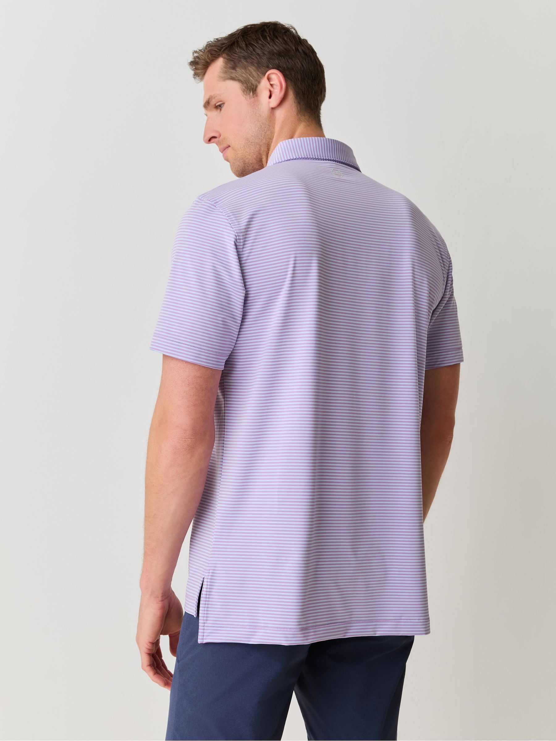 Peter Millar 紫 ポロシャツ M Buy Peter Millar Purple Hales Performance Sean Self Collar Jersey
