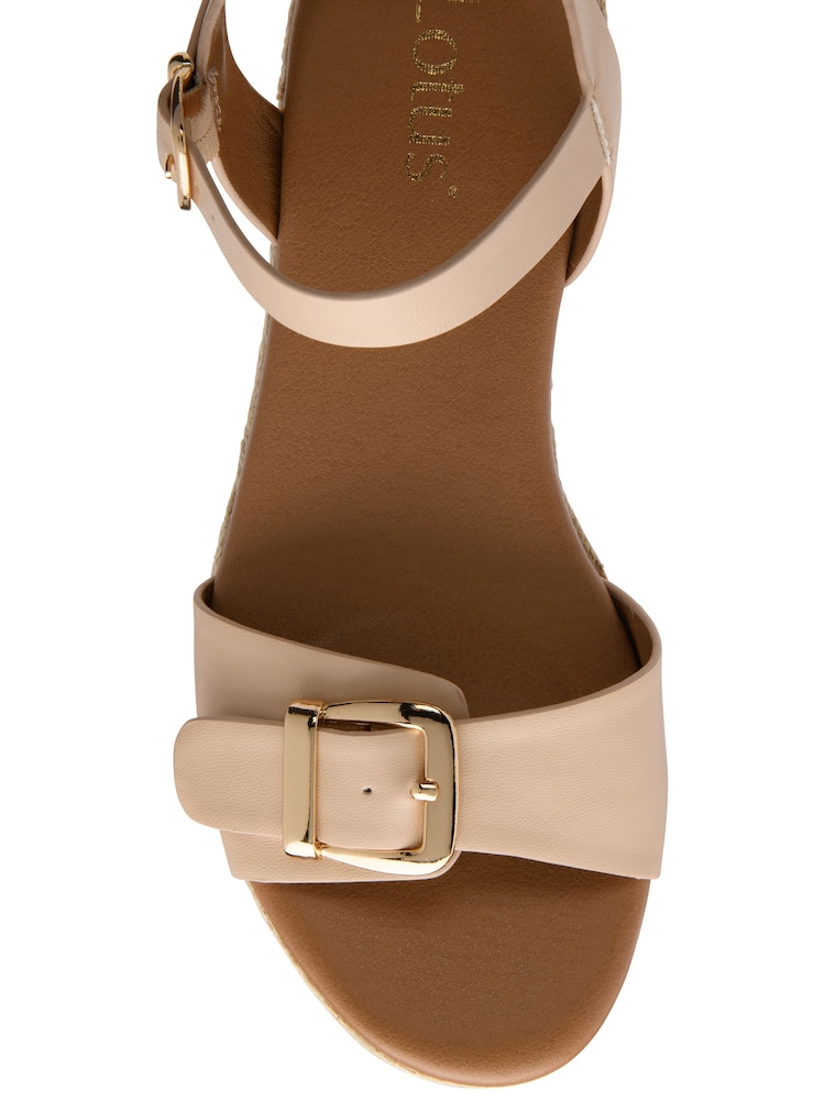 Lotus Nude Wedge Espadrille Sandals - Image 4 of 4