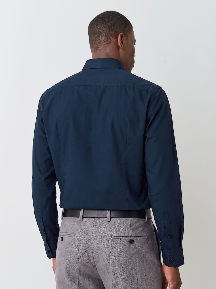 HUGO Navy Blue Kenno Regular Fit Shirt - Image 2 of 4 HUGO Navy Blue Kenno Regular Fit Shirt - Image 2 of 4