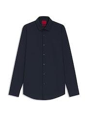HUGO Navy Blue Kenno Regular Fit Shirt - Image 4 of 4